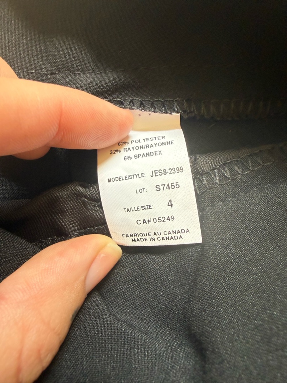 Vintage Jessica Black Bermuda Shorts with Button Detail Made In Canada - Picture 4 of 5
